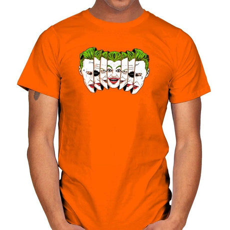 The Joke Has Many Faces Exclusive - Mens T-Shirts RIPT Apparel Small / Orange