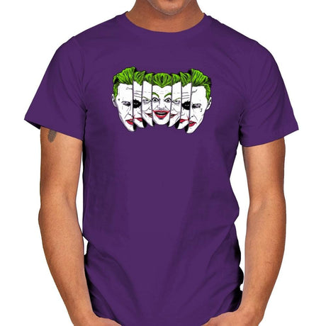 The Joke Has Many Faces Exclusive - Mens T-Shirts RIPT Apparel Small / Purple