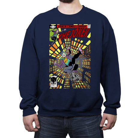 The Joker - Crew Neck Sweatshirt Crew Neck Sweatshirt RIPT Apparel Small / Navy
