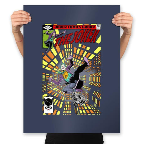 The Joker - Prints Posters RIPT Apparel 18x24 / Navy