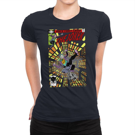 The Joker - Womens Premium T-Shirts RIPT Apparel Small / Midnight Navy