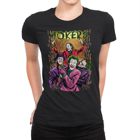 The Jokers - Womens Premium T-Shirts RIPT Apparel Small / Black
