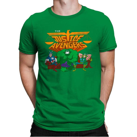 The Justvengers - Mens Premium T-Shirts RIPT Apparel Small / Kelly