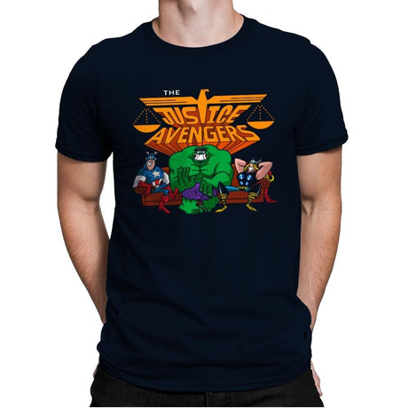 The Justvengers - Mens Premium T-Shirts RIPT Apparel Small / Midnight Navy