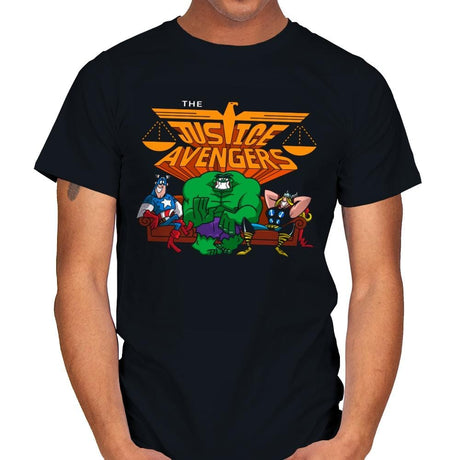 The Justvengers - Mens T-Shirts RIPT Apparel Small / Black