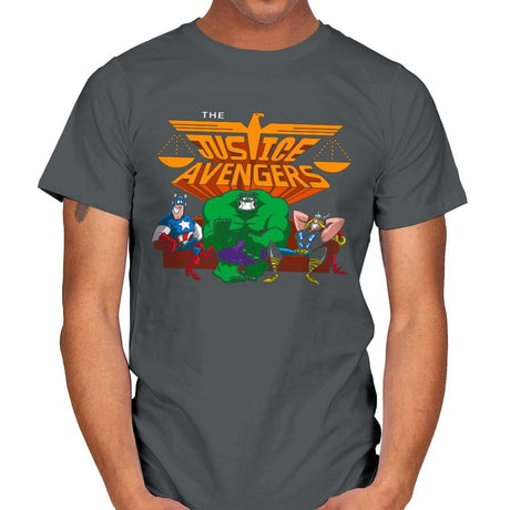 The Justvengers - Mens T-Shirts RIPT Apparel Small / Charcoal
