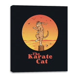 The Karate Cat - Canvas Wraps Canvas Wraps RIPT Apparel 16x20 / Black