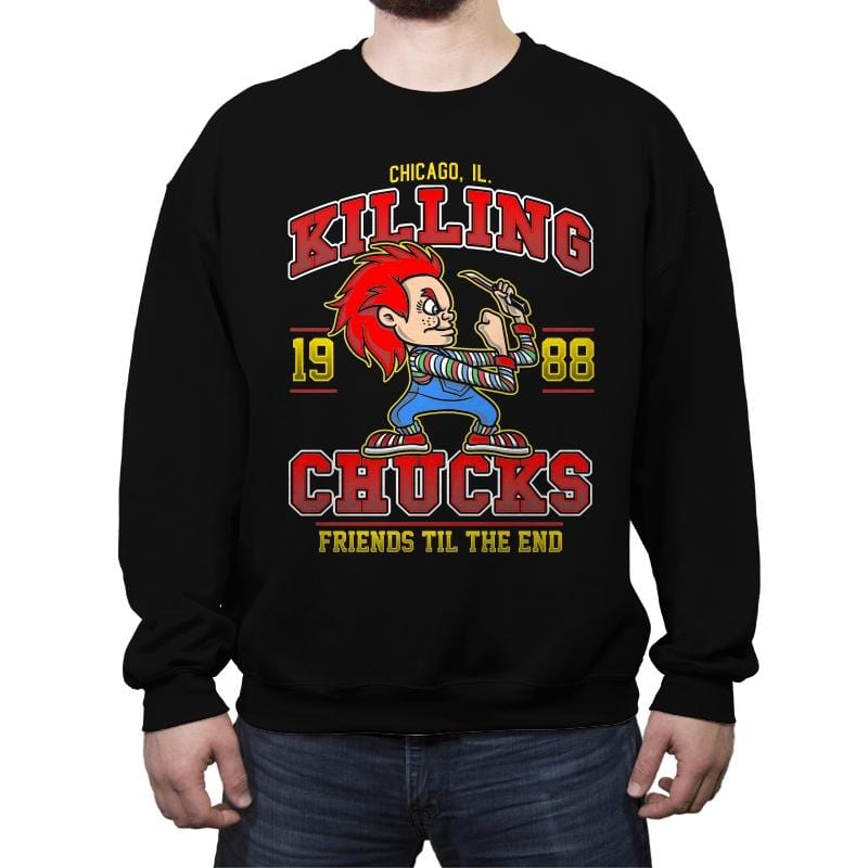The Killing Chucks - Crew Neck Sweatshirt Crew Neck Sweatshirt RIPT Apparel