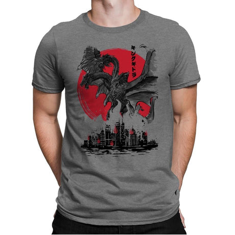 The King of Terror Attack - Mens Premium T-Shirts RIPT Apparel Small / Heather Grey
