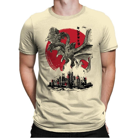 The King of Terror Attack - Mens Premium T-Shirts RIPT Apparel Small / Natural