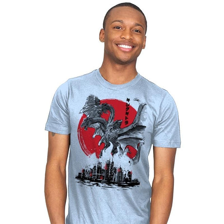 The King of Terror Attack - Mens T-Shirts RIPT Apparel Small / Baby Blue