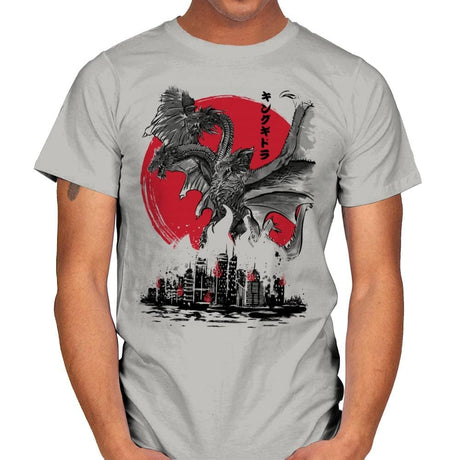 The King of Terror Attack - Mens T-Shirts RIPT Apparel Small / Ice Grey