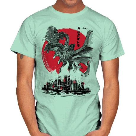 The King of Terror Attack - Mens T-Shirts RIPT Apparel Small / Mint Green