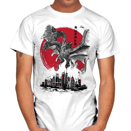 The King of Terror Attack - Mens T-Shirts RIPT Apparel Small / White