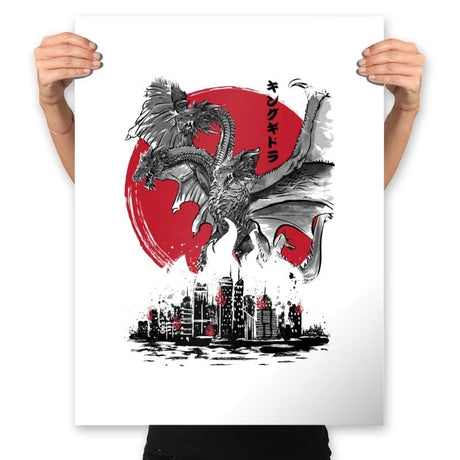 The King of Terror Attack - Prints Posters RIPT Apparel 18x24 / White