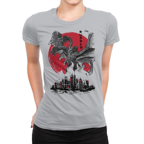 The King of Terror Attack - Womens Premium T-Shirts RIPT Apparel Small / Heather Grey