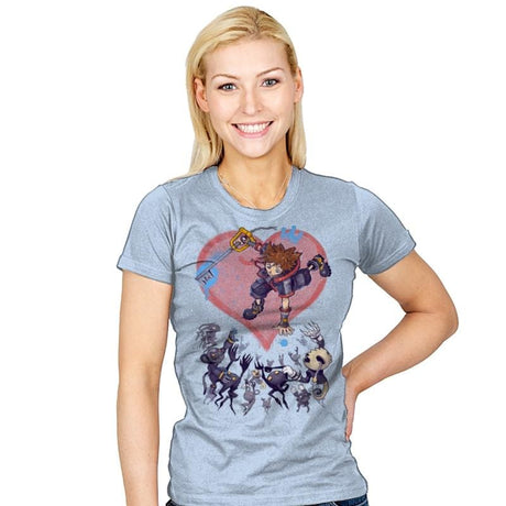 The Kingdom - Womens T-Shirts RIPT Apparel Small / Baby Blue