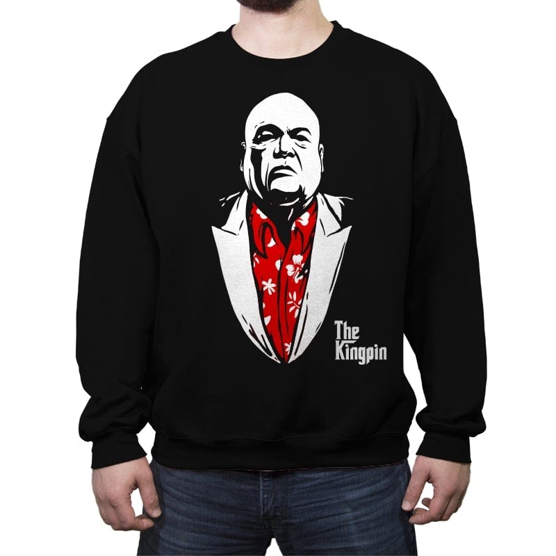 The Kingpin - Crew Neck Sweatshirt Crew Neck Sweatshirt RIPT Apparel Small / Black