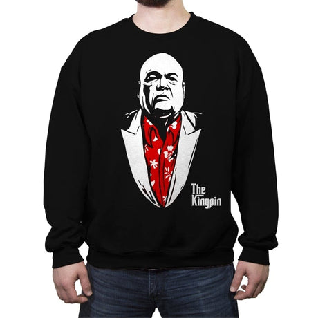 The Kingpin - Crew Neck Sweatshirt Crew Neck Sweatshirt RIPT Apparel Small / Black