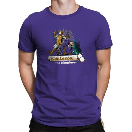 The Kingslayer Exclusive - Mens Premium T-Shirts RIPT Apparel Small / Purple Rush