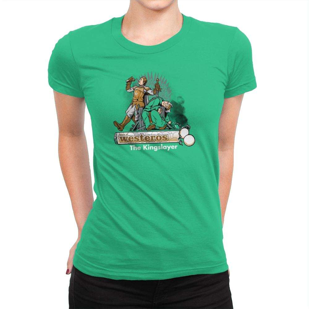 The Kingslayer Exclusive - Womens Premium T-Shirts RIPT Apparel Small / Kelly Green