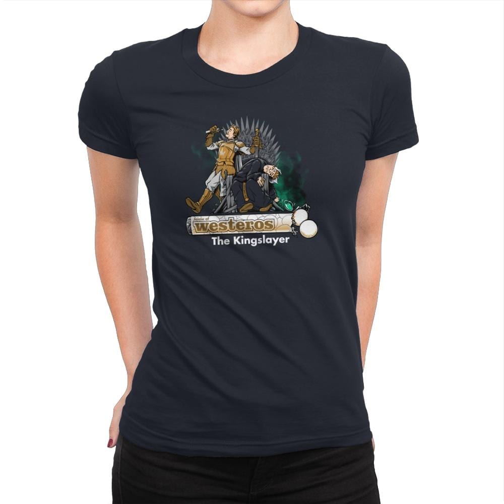 The Kingslayer Exclusive - Womens Premium T-Shirts RIPT Apparel Small / Midnight Navy