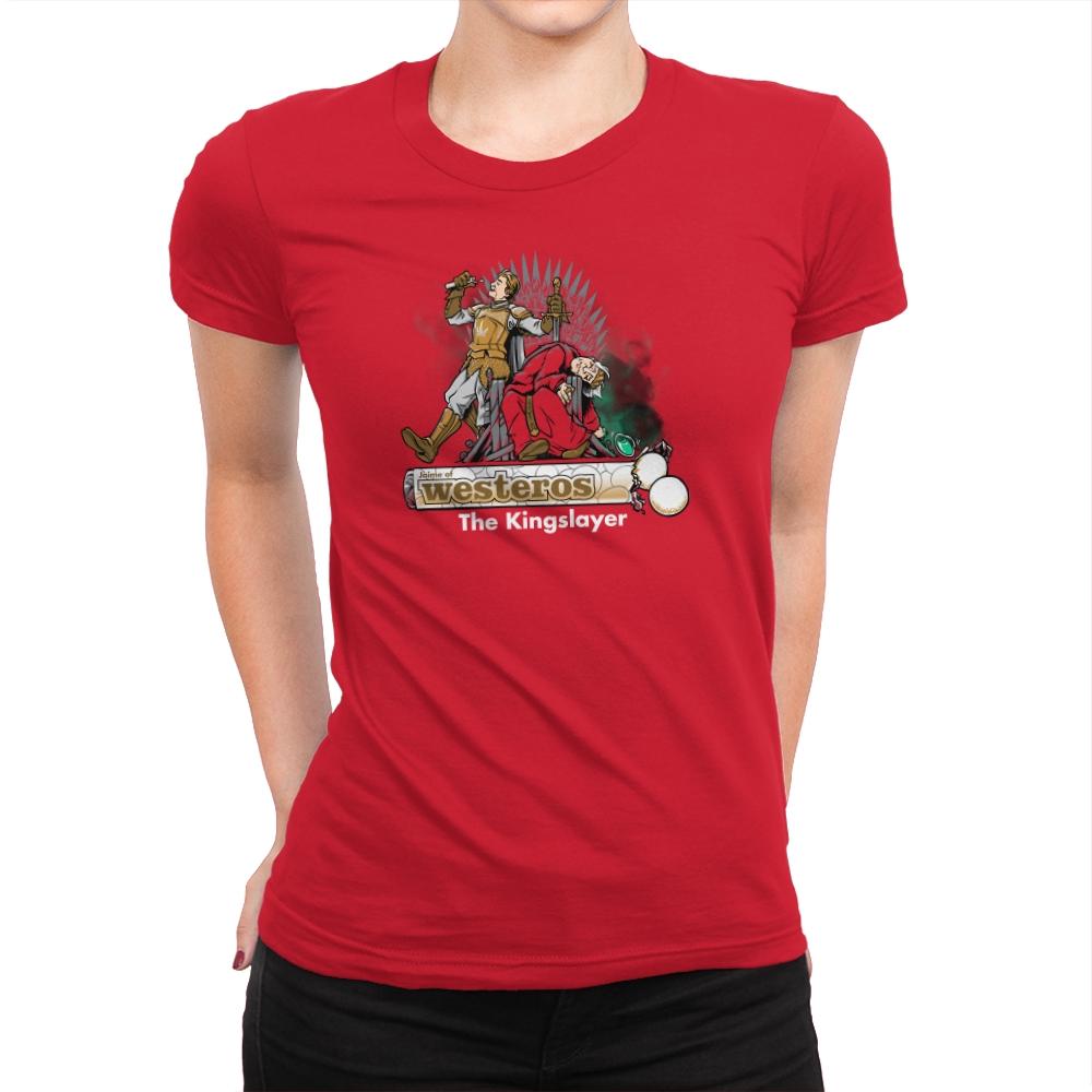 The Kingslayer Exclusive - Womens Premium T-Shirts RIPT Apparel Small / Red