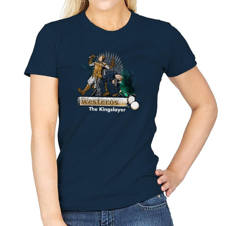 The Kingslayer Exclusive - Womens T-Shirts RIPT Apparel Small / Navy