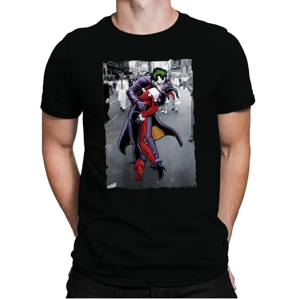 The Kissing Joke - Mens Premium T-Shirts RIPT Apparel Small / Black
