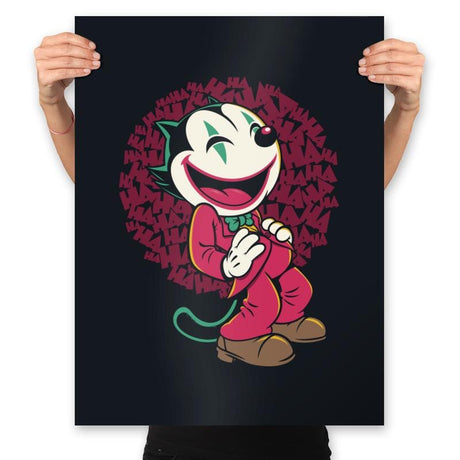 The Kitty Joke - Prints Posters RIPT Apparel 18x24 / Black