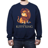 The Kitty King - Crew Neck Sweatshirt Crew Neck Sweatshirt RIPT Apparel Small / Navy