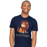The Kitty King - Mens T-Shirts RIPT Apparel Small / Navy