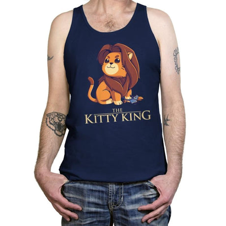 The Kitty King - Tanktop Tanktop RIPT Apparel X-Small / Navy