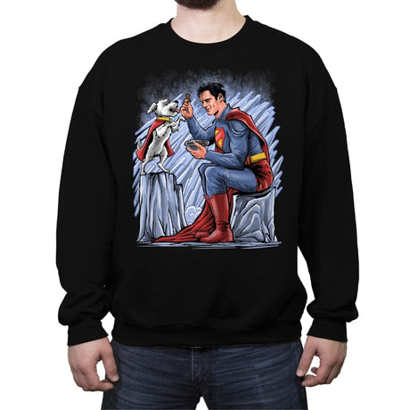 The Kryptonian Way - Crew Neck Sweatshirt Crew Neck Sweatshirt RIPT Apparel Small / Black