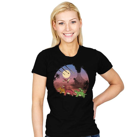 The Land Before Extinction - Womens T-Shirts RIPT Apparel