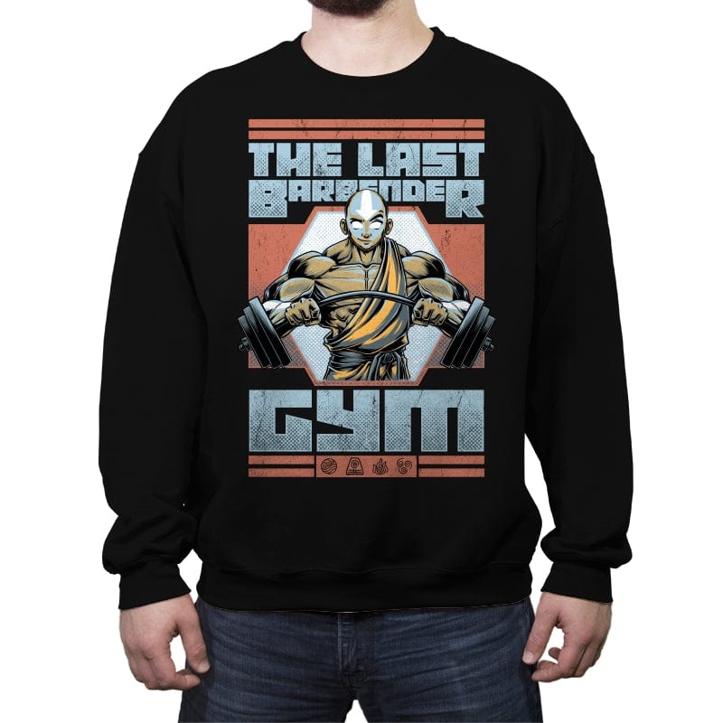 The Last Barbender Gym - Crew Neck Sweatshirt Crew Neck Sweatshirt RIPT Apparel Small / Black