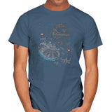 The Last Great Battle - Sumi Ink Wars - Mens T-Shirts RIPT Apparel Small / Indigo Blue