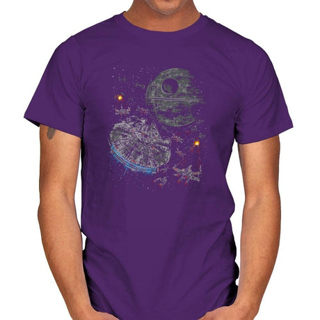 The Last Great Battle - Sumi Ink Wars - Mens T-Shirts RIPT Apparel Small / Purple