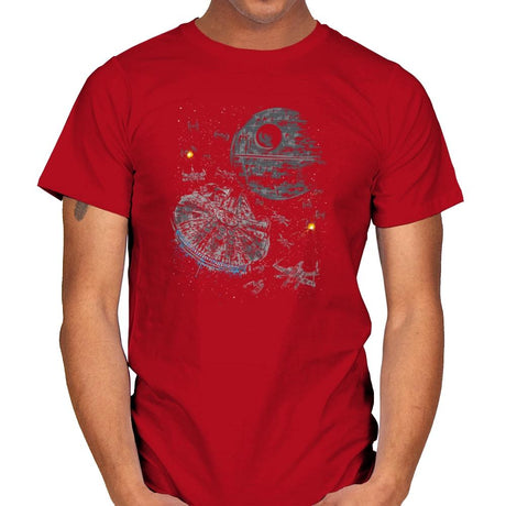 The Last Great Battle - Sumi Ink Wars - Mens T-Shirts RIPT Apparel Small / Red