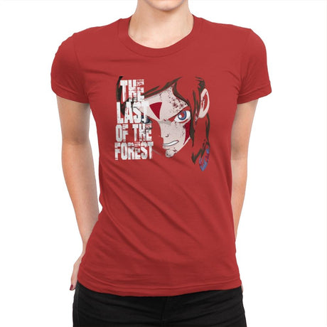 The Last of the Forest - Womens Premium T-Shirts RIPT Apparel Small / Red