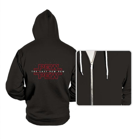The Last Pew Pew - Hoodies Hoodies RIPT Apparel Small / Black