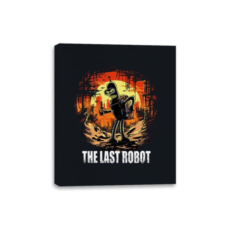 The Last Robot - Canvas Wraps Canvas Wraps RIPT Apparel 8x10 / Black