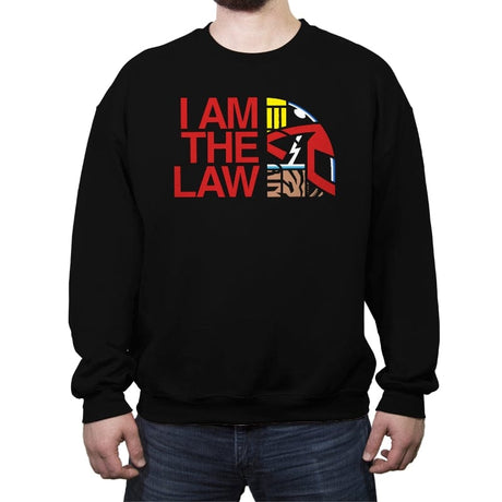 The Law Face - Crew Neck Sweatshirt Crew Neck Sweatshirt RIPT Apparel Small / Black