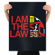 The Law Face - Prints Posters RIPT Apparel 18x24 / Black