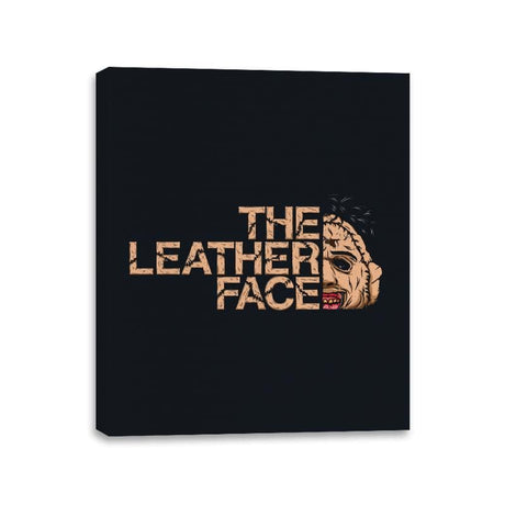 The LeatherFace - Canvas Wraps Canvas Wraps RIPT Apparel 11x14 / Black