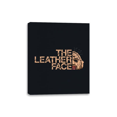 The LeatherFace - Canvas Wraps Canvas Wraps RIPT Apparel 8x10 / Black