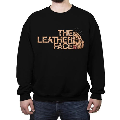 The LeatherFace - Crew Neck Sweatshirt Crew Neck Sweatshirt RIPT Apparel Small / Black