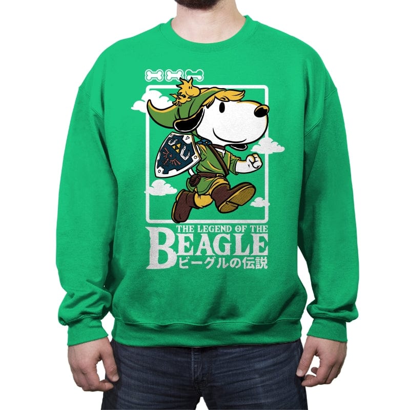 The Legend of the Beagle - Crew Neck Sweatshirt Crew Neck Sweatshirt RIPT Apparel Small / Irish Green