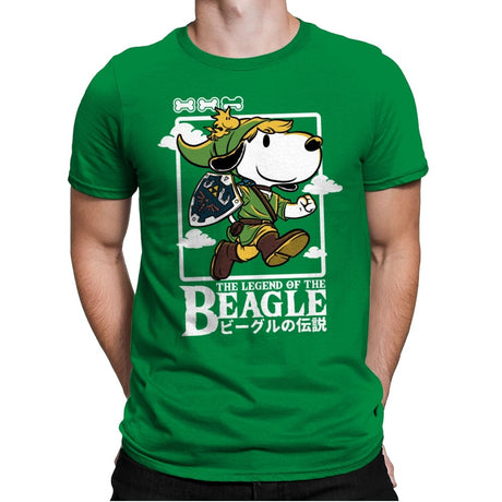 The Legend of the Beagle - Mens Premium T-Shirts RIPT Apparel Small / Kelly
