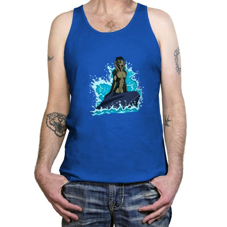 The Little Amphibian - Tanktop Tanktop RIPT Apparel X-Small / True Royal